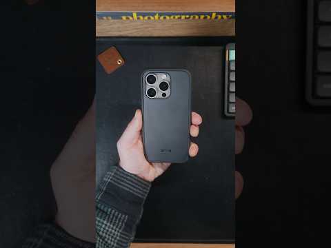 The @dbrand Grip case with leather skin 😮‍💨 #dbrand #iphonecase #iphoneskin