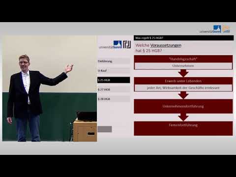 Handelsrecht 11 - Unternehmenskauf und §§ 25 ff. HGB