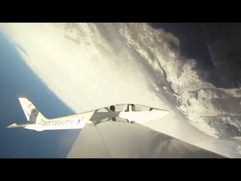 GliderFX/Aerobility MDM-1 Fox (cross-over) inverted spin at La Cerdanya 11,000ft in wave!