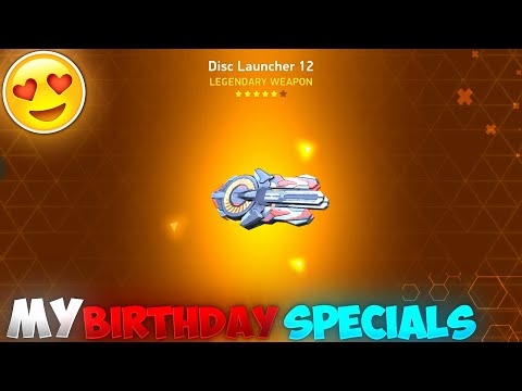 DISC LAUNCHER 12 UNLOCKED !!😍🔓 || MY BIRTHDAY SPECIAL'S ✨ || MECH ARENA ||