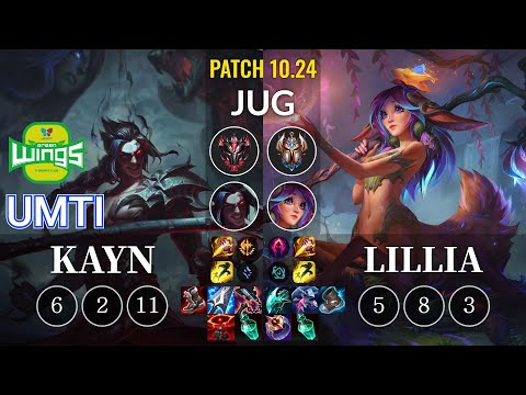 JAG UmTi Kayn vs Lillia Jungle - KR Patch 10.24