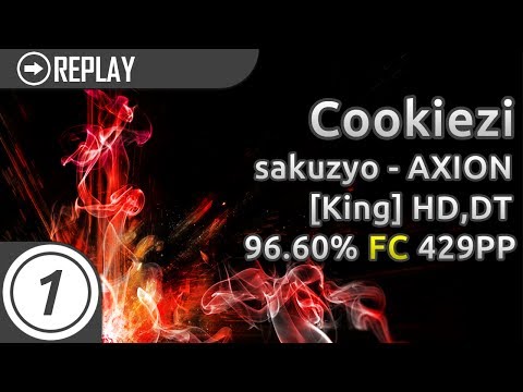 Cookiezi | sakuzyo - AXION [King] +HD,DT FC 96.60% 429pp #1