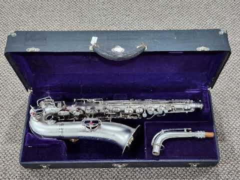 Mint condition C.G. Conn New Wonder II C-Melody Saxophone 1926 - Satin Silver Plate image 23