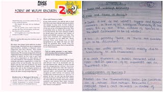 Notes Class 10 Geography Ch.2 -  Forest and Wildlife Resources(new notes are in discription)for 2022