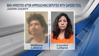 Jasper man arrested after approaching deputies with garden tool, officials say