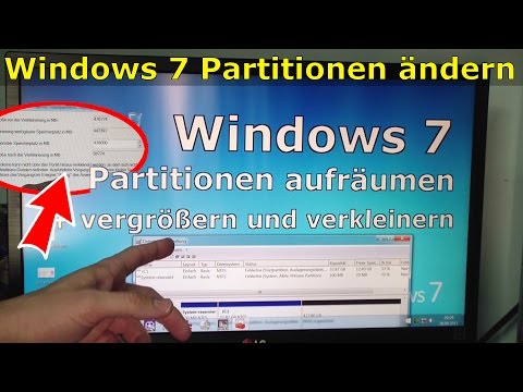 Windows 7 Partitionen vergrößern und verkleinern ohne Zusatzsoftware Video