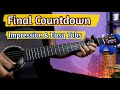 How To Impress Everyone In 5 Mins - Final Countdown Acoustic Guitar Tabs