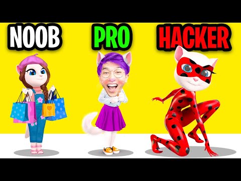 NOOB vs PRO vs HACKER In TALKING ANGELA 2! (NEW GAME! *EXPENSIVE*)
