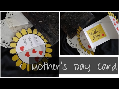 Easy Mother's Day Card Flower Card | Handmade | Cute ideas for Mother's Day