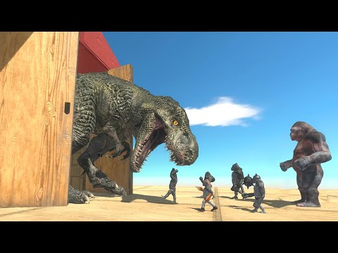 Fight with Jurassic Neighbor - Animal Revolt Battle Simulator