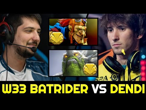 W33 vs DENDI — Batrider vs Tiny 100% Destroy 7.28 Dota 2