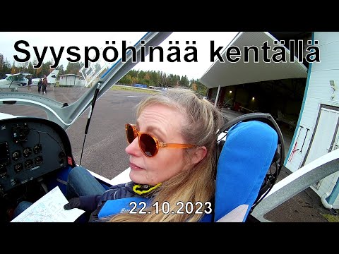 Syyspöhinää kentällä | Lento siskon mökille (UPL, Eurostar SLW 600, 22.10.2023)