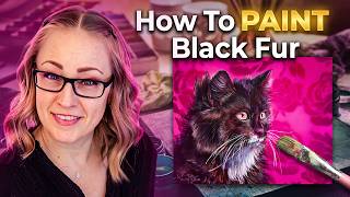 Easiest Realistic Black Cat Acrylic Painting Ever – Beginners Nail It!