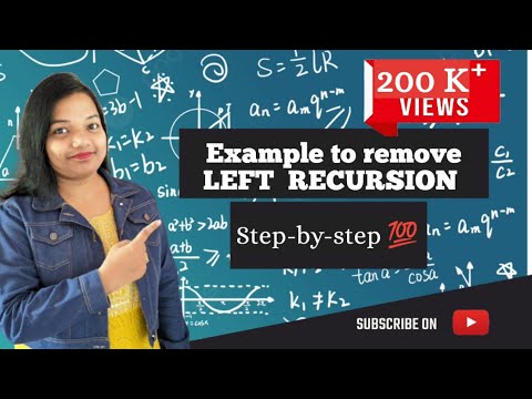 How to remove left recursion from Context Free Grammar | TOC | CD Eliminate Left Recursion  from CFG