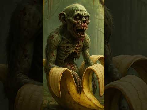 chimpanzee bananini #shorts #monkey #banana #zombie
