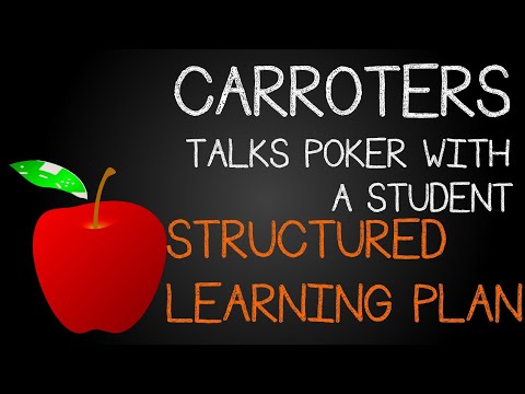 Carroters Talks Poker With Student: Ep 3 - Structured Learning Plan