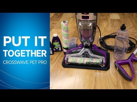 Plaunantis dulkių siurblys - šluota Bissell CrossWave PetPro / BISS10077 video