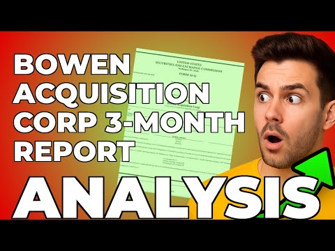 My biggest concern from Bowen Acquisition Corp's latest SEC filing