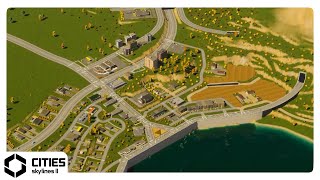 穀物畑と小さな居住エリア。 #3【シティーズスカイライン２:Cities: Skylines II】
