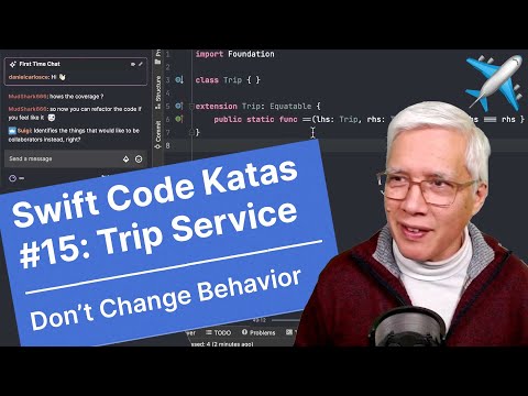 Don't Change Behavior / Swift Code Katas #15: Trip Service (Live Coding) thumbnail