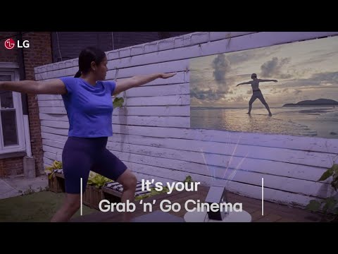 LG CineBeam Q 4K Portable Smart Projector – Grab n’ Go Cinema (HU710PB)
