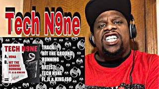 Tech N9ne - Hit The Ground Running feat JL, King Iso (Official Audio) Reaction