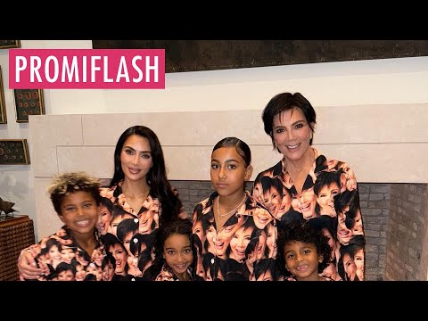 Kim Kardashians Kids tragen Pyjama mit Oma Kris' Gesicht