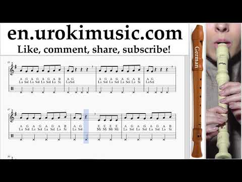 Recorder lessons (G.) Lele Pons - Celoso Sheet Music Tutorial um-i-rn352