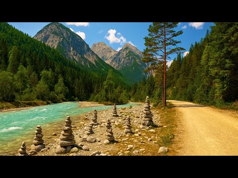 🚴‍♀️ Cycling Karwendel Nature Park | Isar River Source to Mittenwald | 4K No Music POV | Slow TV