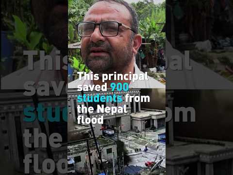 This principal saved 900 students from the Nepal flood