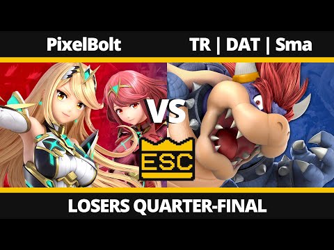 ESC 82 - Losers Quarter-Final - PixelBolt (Pyra/Mythra) Vs. TR | DAT | Sma (Bowser) SSBU Tournament