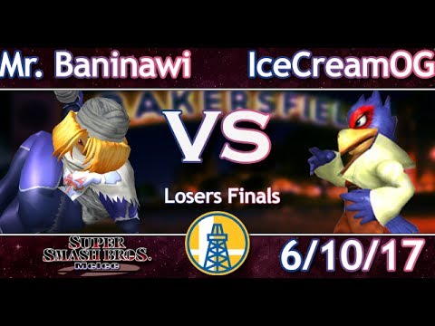 Mr baninawi (Sheik, Fox) vs. IceCreamOG (Falco, Fox) SmashLab Losers Semi 6-10-17