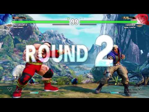 STREET FIGHTER V - Heroboy913 (Zangief) Vs Raisin6t9 (Nash)