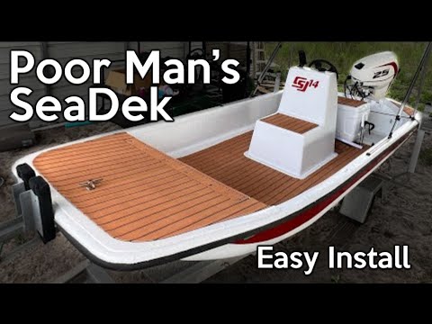 Cheap SeaDek Alternative!  - Start to finish install