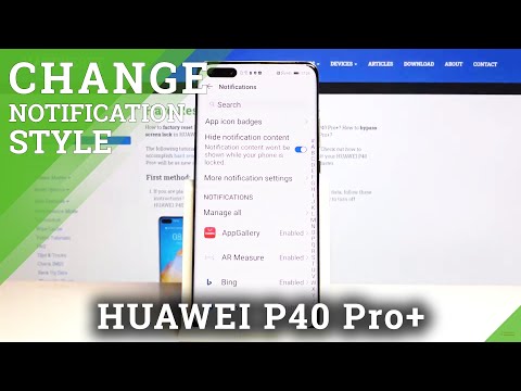 How to Enter Notification Settings in HUAWEI P40 Pro+ – Notification Options