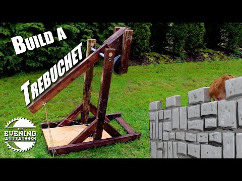 Trebuchet- Easy to Build! | Evening Woodworker