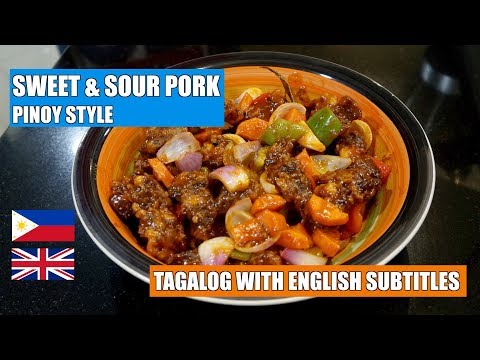 How to make Sweet & Sour Pork - Pinoy Style Sweet n Sour Pork - Sweet & Sour Sauce - Filipino pork