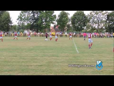 Santos Piwoda - Błękitni Grzęska 25.08.2013 bramka na 1 do 0 dla Santosu