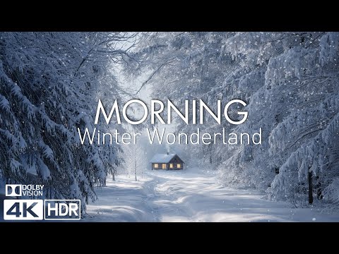 WINTER WONDERLAND 4K ❄️ Morning Snow & Scenic Relaxation Film With Inspiring Cinematic Music