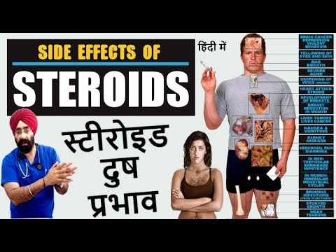 SIDE EFFECTS OF STEROIDS | स्टीरोइड के दुष प्रभाव हिंदी मे | 100% Science | Dr.Education | Part 2/2 Video