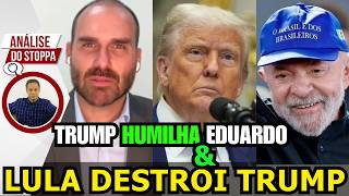 TRUMP TOMA INVERTIDA DE LULA E DEMONSTRA NÃO  CONHEER EDUARDO - Análise do Stoppa