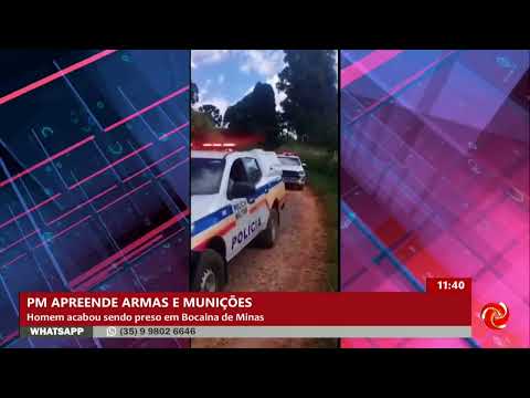 Homem é preso com armas durante operação em Bocaina de Minas