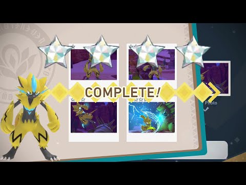 How To Get 1 To 4 DIAMOND STARS For Zeraora! New Pokemon Snap!
