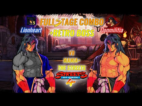 Streets of Rage 4/ V8/ Mania+/ Co-op/ The Streets Full Stage Combo + Retro Boss (Shiva3 mod)!