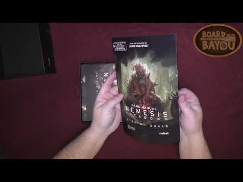 Nemesis Lockdown Stretch Goals Unboxing - Board on the Bayou