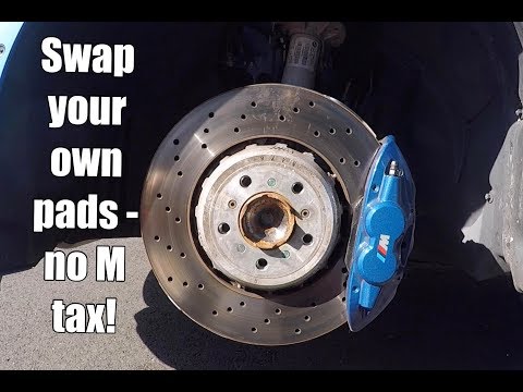 F80 BMW M3 Replacing and bedding pads plus swapping track wheels