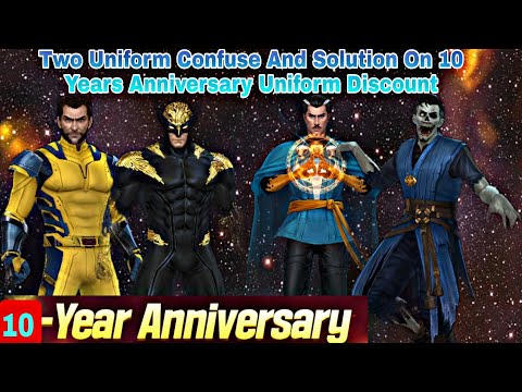 Two Uniform Confuse And Solution On 10 Years Anniversary Uniform Discount - Marvel Future Fight