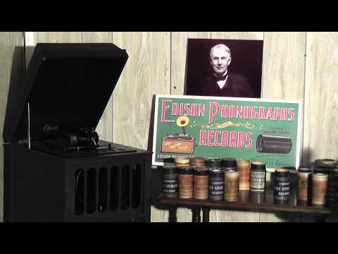 Edison blue amberol cylinder 4144 - Two Little Bullfinches Polka by W. Moor & A. Giammatteo