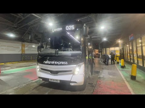 025 - Brighton to London Victoria Coach Station Full Coach Journey National Express