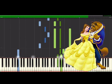 Beauty and the Beast - Theme  piano cover (synthesia) +midi 2017